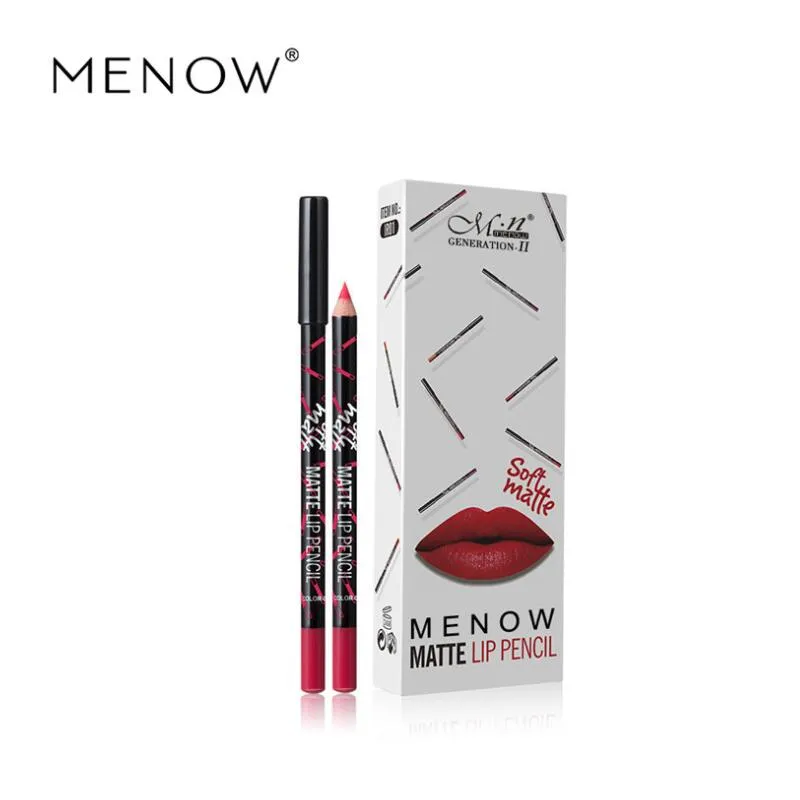 M.n Menow سوبر MATTE LIP PENCIL كسر القواعد دائم جعل ماء حتى مستحضرات تجميل الشفاه 12COLORS