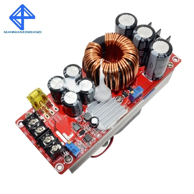 1500W 30A DC-DC Step-up Boost Converter Module 10-60V Input 12-90V ...