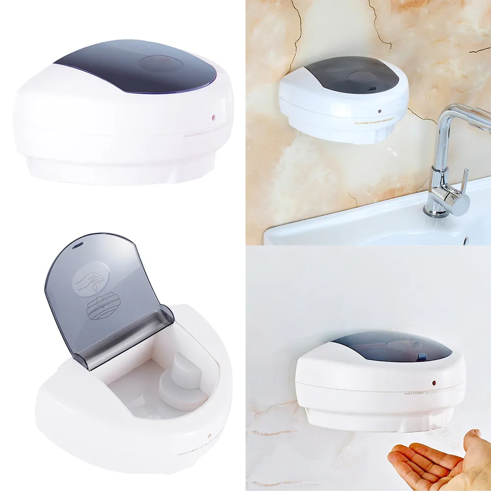 Автоматическая ABS Настенный Датчик Soap Dispenser Hands Free Стиральная машина 500 мл жидкого мыла Настенный мыла контейнер