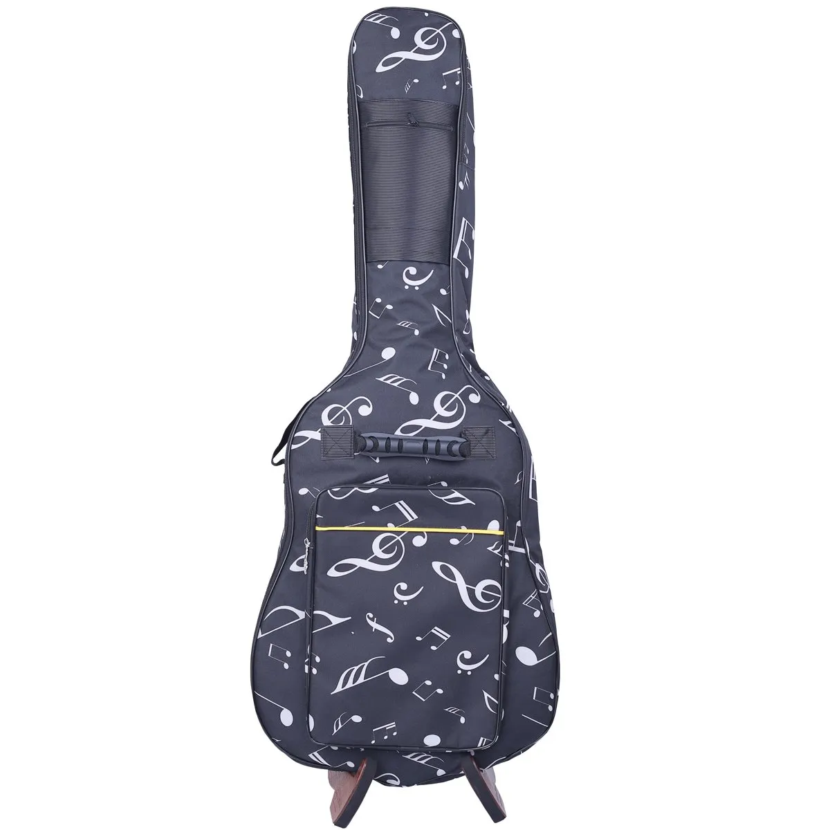 A bolsa impermeável da guitarra de pano de Oxford acolchoou para 39/40/41 "tamanho, cinta de ombro ajustável dobro, elemento da nota, almofada acolchoada