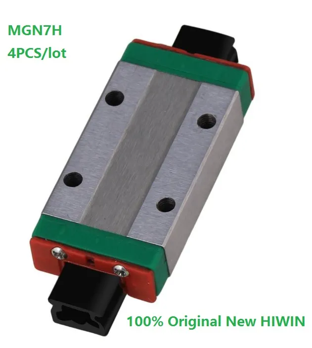 4pcs / lot 선형 가이드 CNC 라우터에 대 한 원래 새로운 HIWIN MGN7H 미니 선형 블록