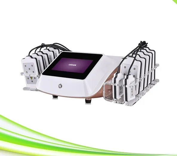 Najnowszy 14 Podkładki Zerrona zimna terapia laserowa Ciała Odchudzanie Laser Lipo Caviting Machine Laser Lipo