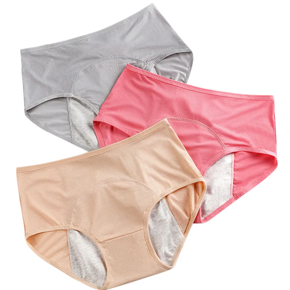 Antibacterial Menstrual Incontinence Briefs For Women Pack Of 3, Leak Proof  & Seamless Hygiene Underwear For Women & Daughters From Hello528shop,  $10.65