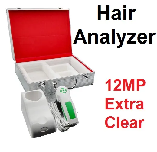 2023 New 12MP Mega Pixels Digital CCD USB Multifunction Hair Analyzer Camera HairscopeDiagnosis Spanish Korean Polish Russian Portuguese Japanese German Polish