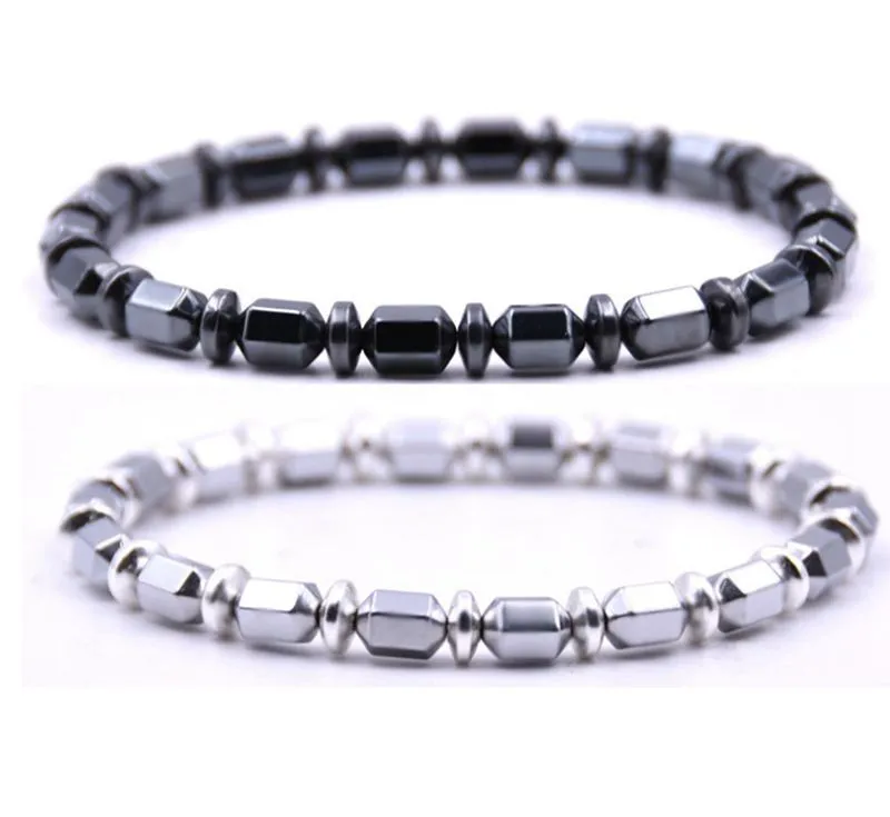 Brins magnétiques Bracelet colonne hexagonale thérapie pour femme Bracelets en acier inoxydable lien élégant bijoux cadeau