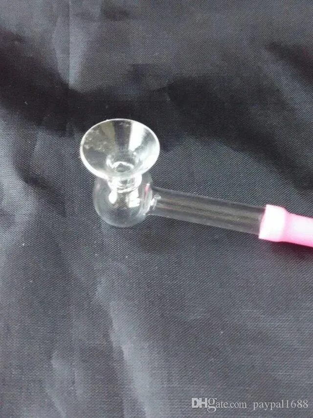 Accessori per bong in vetro con tromba trasparente, pipe in vetro colorate, mini multicolori, pipe manuali, miglior cucchiaio in vetro