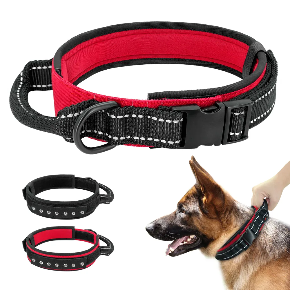 Wholesale Dog Collar Nylon Quick Control Dogs Collar For Medium Large