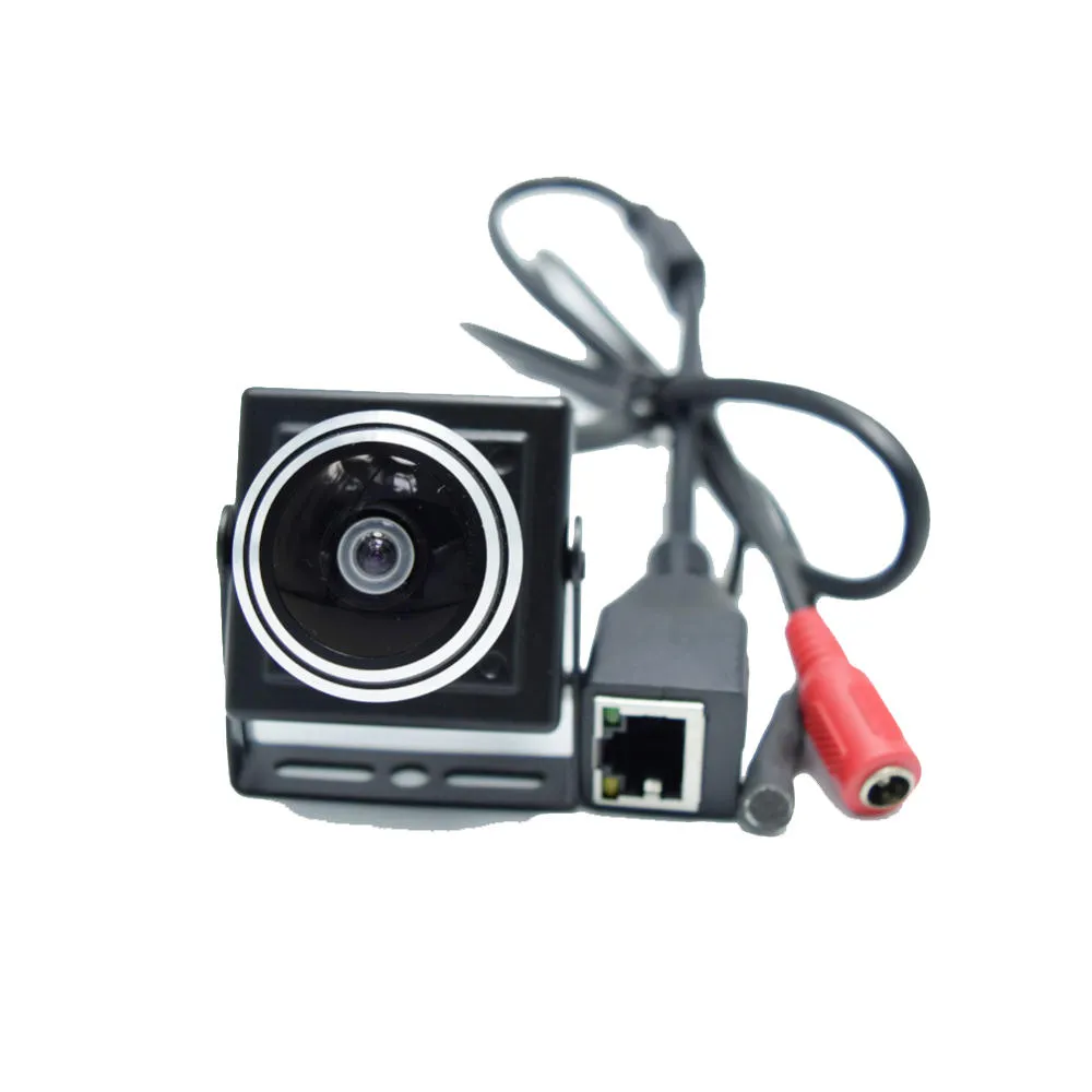 Videocamera audio HQCAM 1080P MINI Telecamera IP Microfono H.264 Telecamera Rete P2P Obiettivo fisheye grandangolare da 1,78 mm