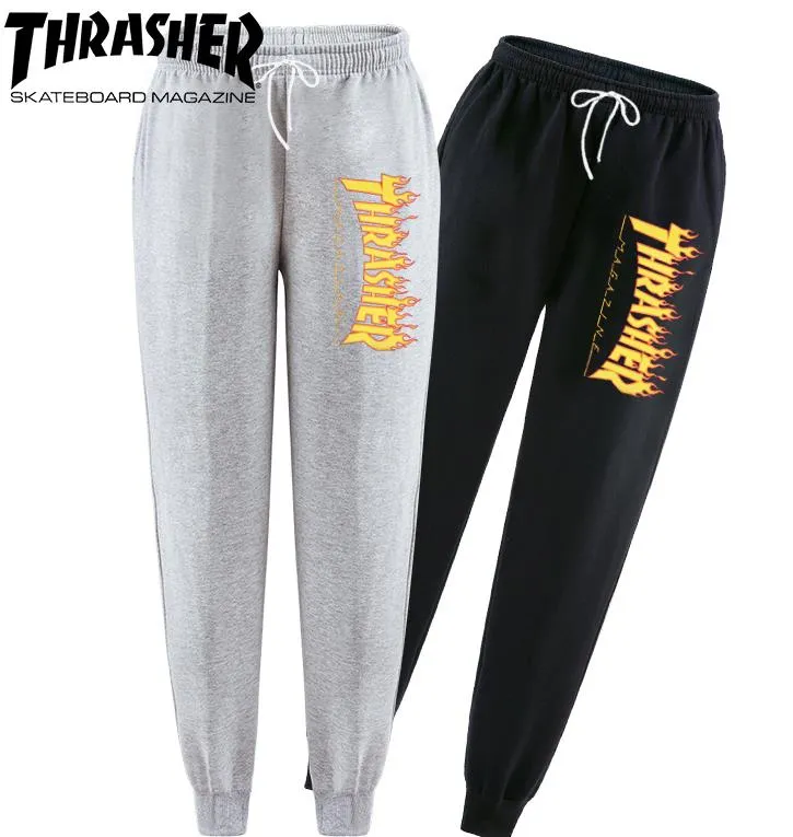 Compra THRASHER De Los Hombres De Los Pantalones Deportivos Pantalones  Largos De La Cintura Elástica Pantalones Al Aire Libre Fútbol Barato |  Entrega Rápida Y Calidad | Es.Dhgate