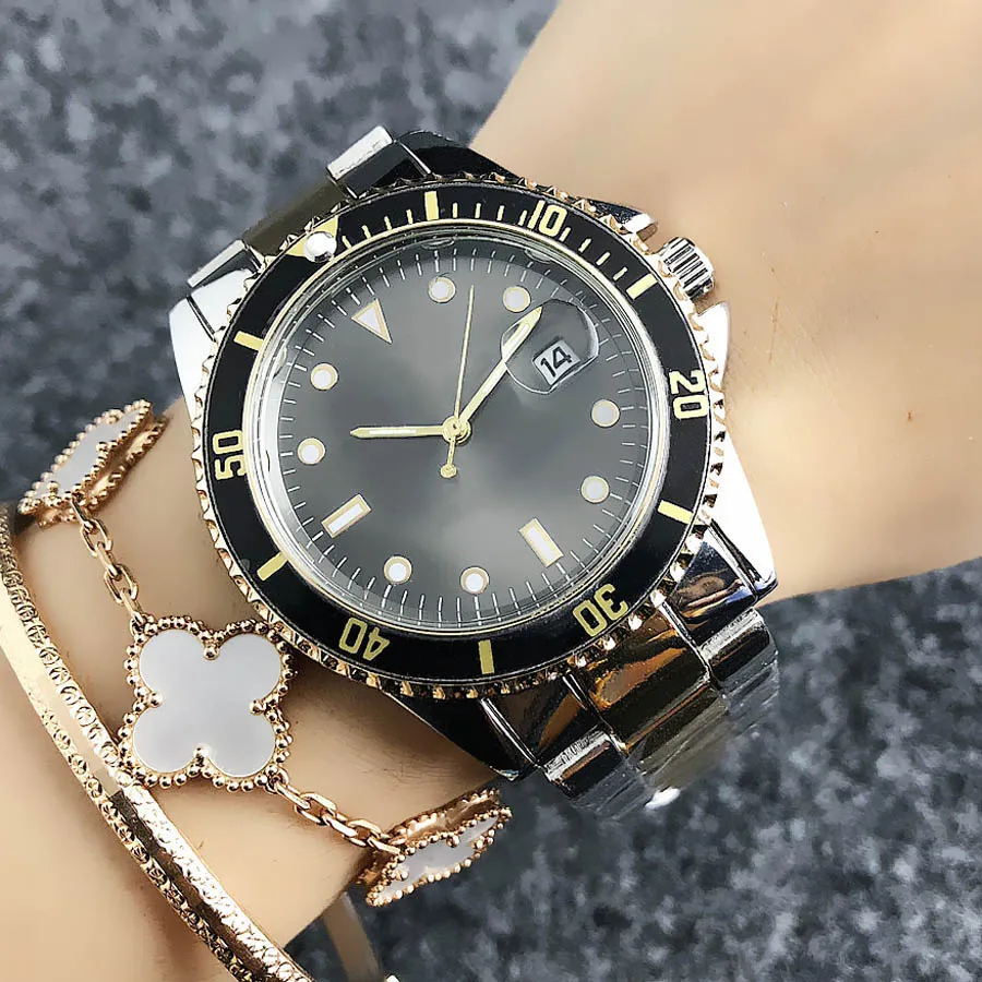 Fashion Wrist Watch Brand Womens Mens Style Metal Steel Band Quartz Watches X46