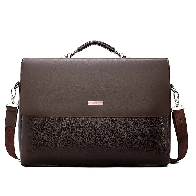 رجال الأعمال حقيبة جلدية جلدية محمول حقيبة يدوية غير رسمية لمحامي حقيبة الكتف