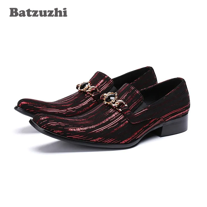 Batzuzhiイタリアのファッション手作りメンズレザーシューズビジネススーツメンズシューズZapatos Mujerベストギフト男性パーティー、ビッグ46