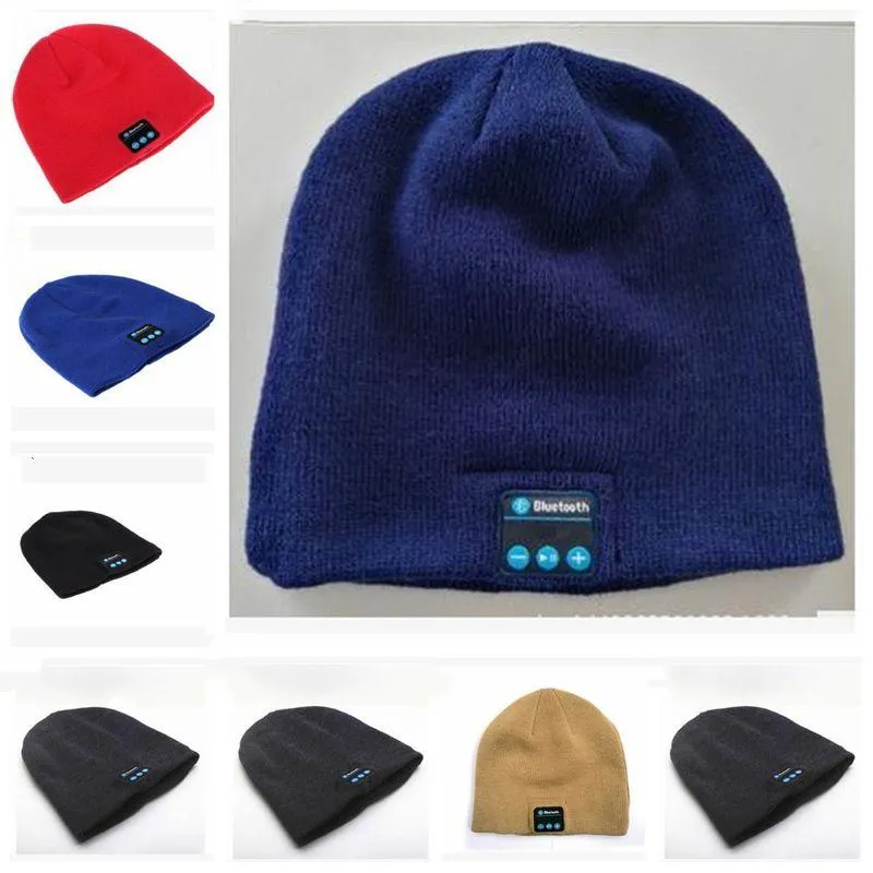 Bluetooth Music вязаная шляпа мягкая теплая беспроводная динамика приемник открытый спорт смарт-крышка шанс шапочки шляпа зимние теплые колпачки tlzyq1446