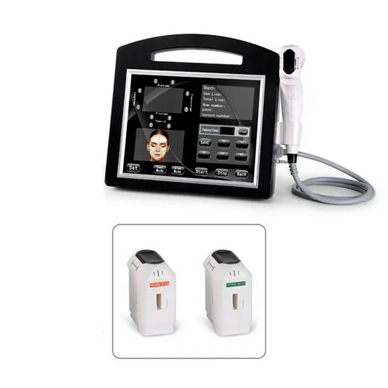 Profissional 3D 4D HIFU Machine 12 Linhas 20000 Tiros Alta Intensidade Focado Ultrassom Face Rosto Smas Slimming Slimming Remoção CE