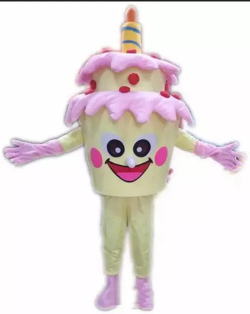 2019 Factory Nowy rozmiar dla dorosłych Tort urodzinowy Mascot Costum Costume Fancy Dress Halloween2944