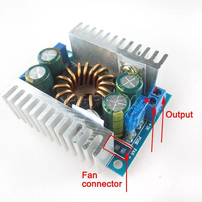 Conversor de Impulso DC12 / 24V 8-32V para 9-46V Conversores de Voltagem Step-up 150 W Módulo de Potência Móvel Notebook Regulado # 200438