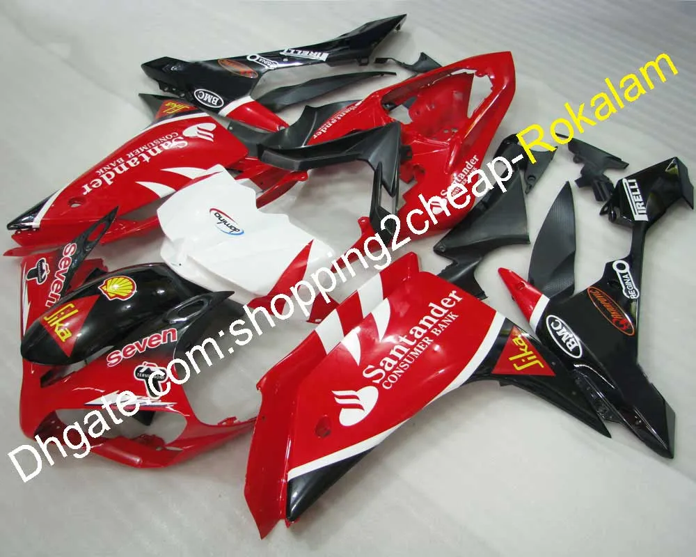 Moto adatta per carenature Yamaha YZFR1 2007 2008 YZF R1 YZF-R1 YZF1000 07 08 Carenatura ABS bianco nero rosso (stampaggio ad iniezione)