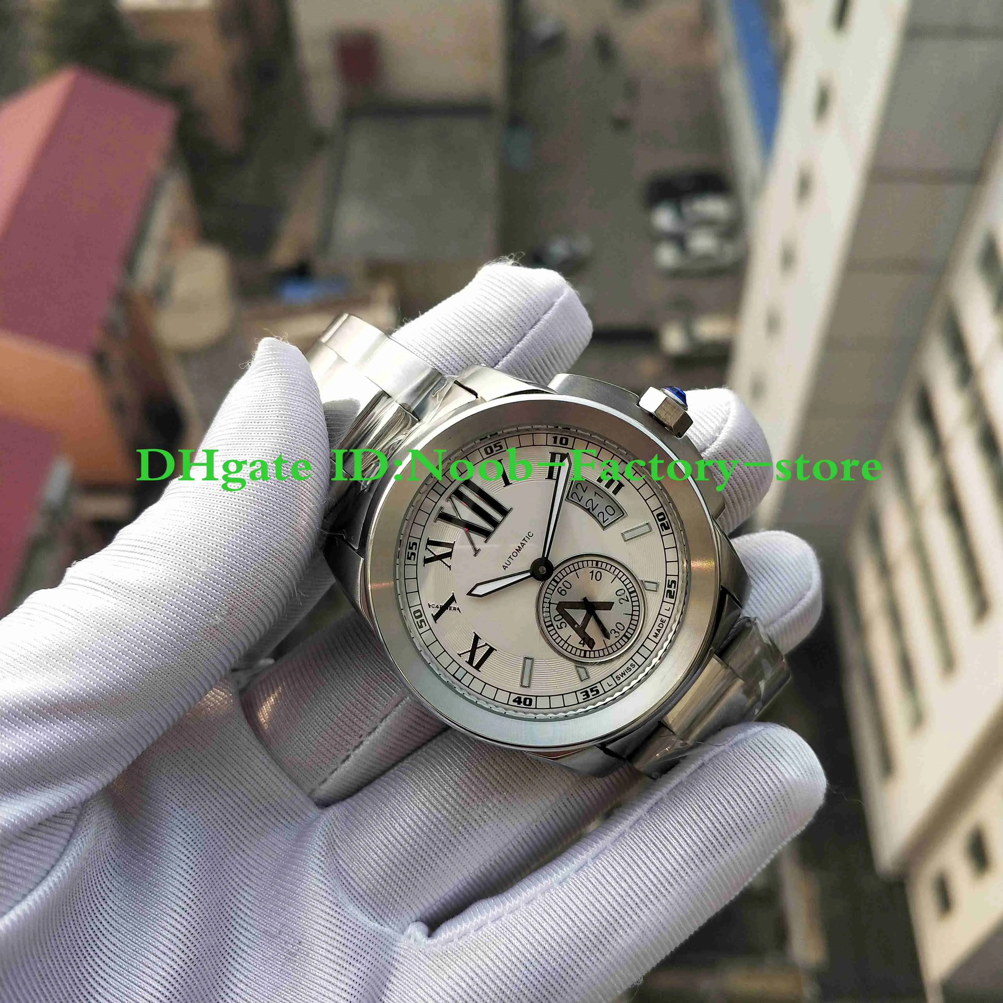 NEW Factory Pographs Series W7100015 Watch Stainless Steel Strap 2813 Automatic Movement Date Work 42MM Men's Sport Wrist 205A