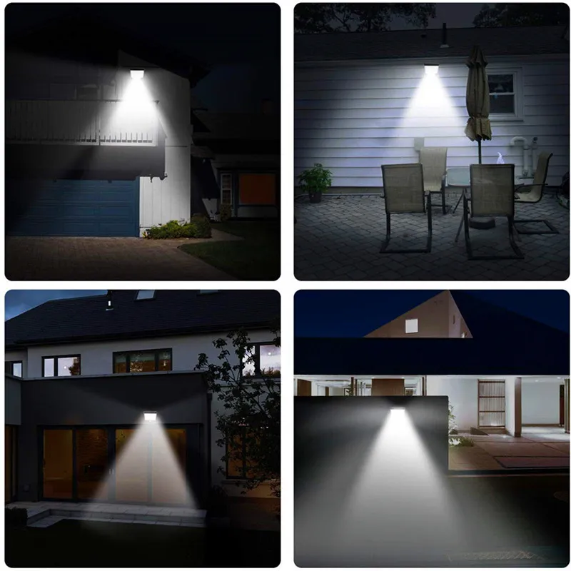 Luci a LED a energia solare Telecomando i regolabili 48led Illuminazione solare da giardino a LED super luminosa impermeabile