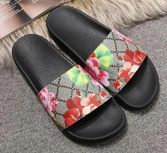 Europ Luxury Slide Summer Fashion Wide Flat Slippery With Thick Sandals Men Women Designer Shoes Flip Flops Slipper 36-45