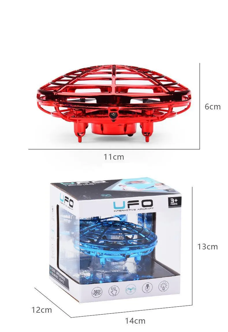 Bola de voo sensor infravermelho interativo UFO brinquedo inteligência sensor aviões voando brinquedo para crianças 360 ° pairo ufo bola 3 cores