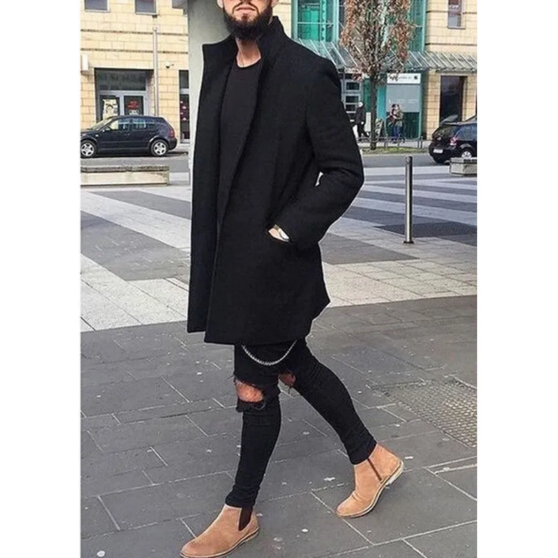 Business casual deals trench coat