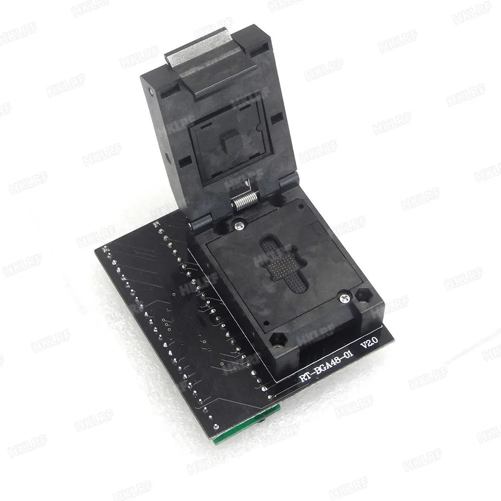 Livraison gratuite Adaptateur BGA48-S RT-BGA48-01 V2.0 Socket MX29GL640 S29GL064N Autres modèles NOR Lecture et écriture hors ligne pour le programmeur RT809H