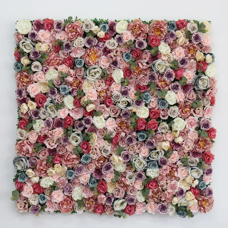 40*60cm Artificial flowers wall simulation hydrangea rose flower wall wedding decor background for wedding arch decoration Festival event