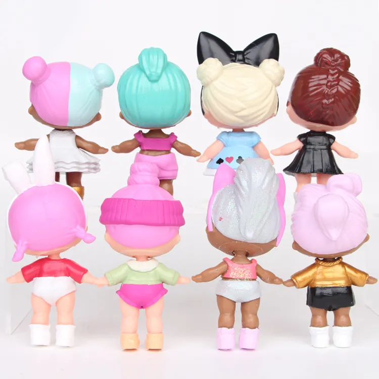 8 Pçs/lote 9 Cm Lol Boneca Kawaii Crianças Brinquedos Anime