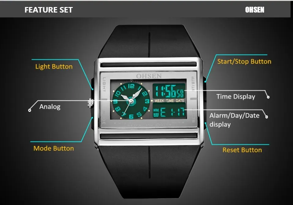 Ohsen led watch shop