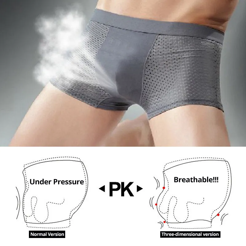 CXZD sous-vêtements Sexy cueca boxer hommes maille Shorts grande taille solide vêtements pour hommes boxeurs culottes shorts Sexy gros gars mens284K