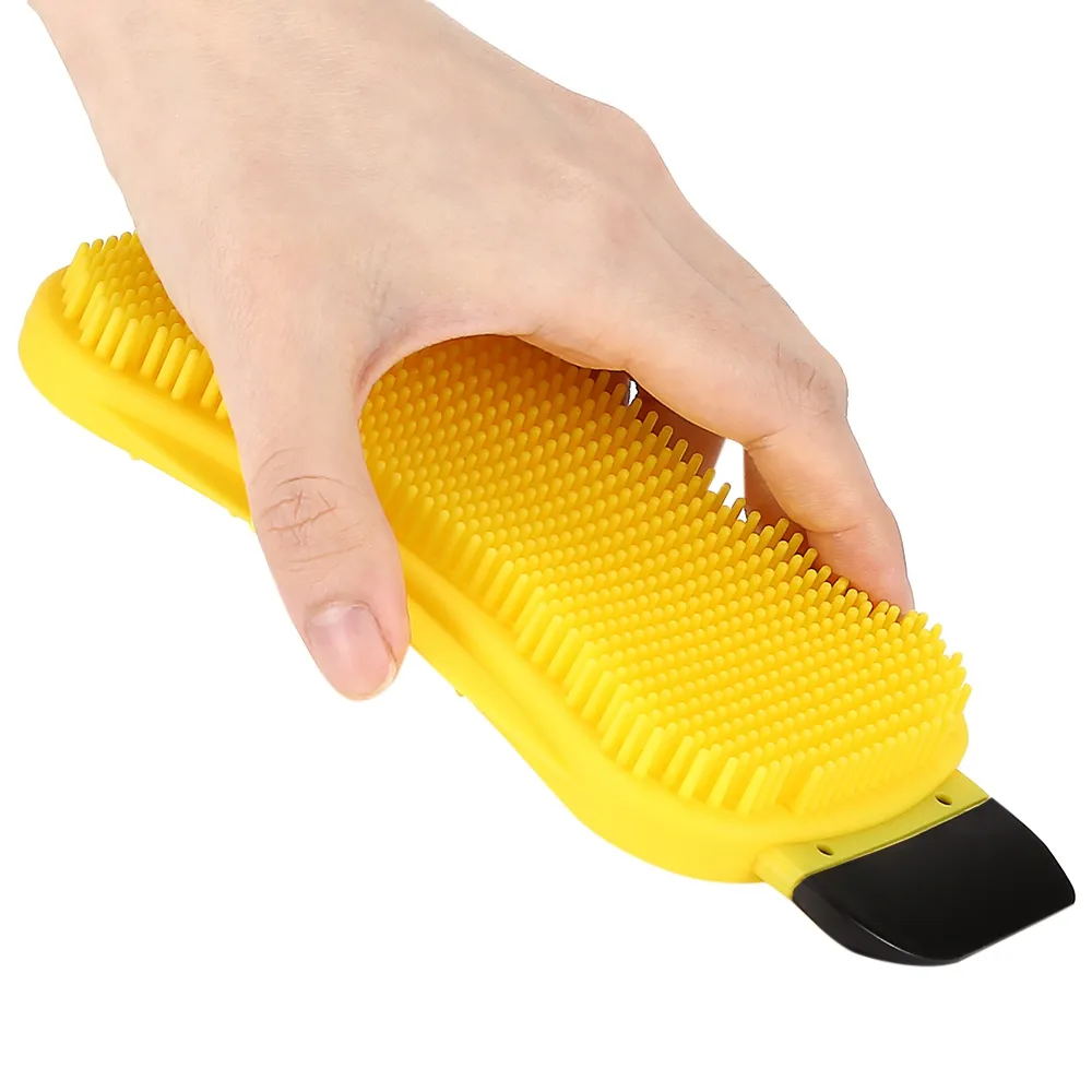 3 In 1 Multi Purpose Kitchen Silicone Dishwashing Foldable Cleaning