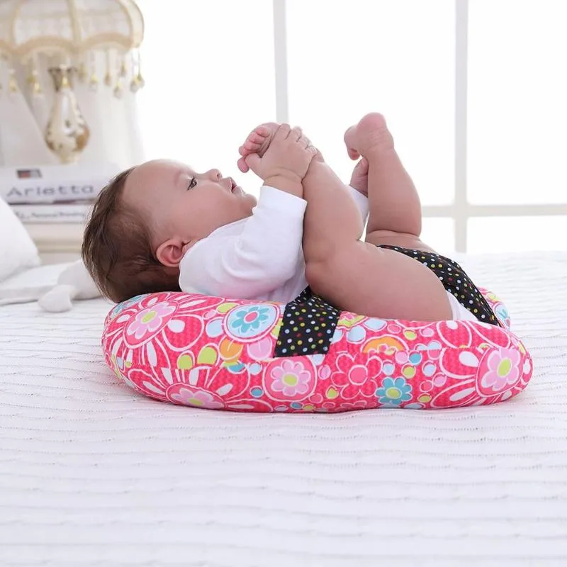 Almohada para bebé, almohada para lactancia de bebé recién nacido,  alfombrilla para sentarse, cojín posicionador fijo para dormir, ropa de  cama