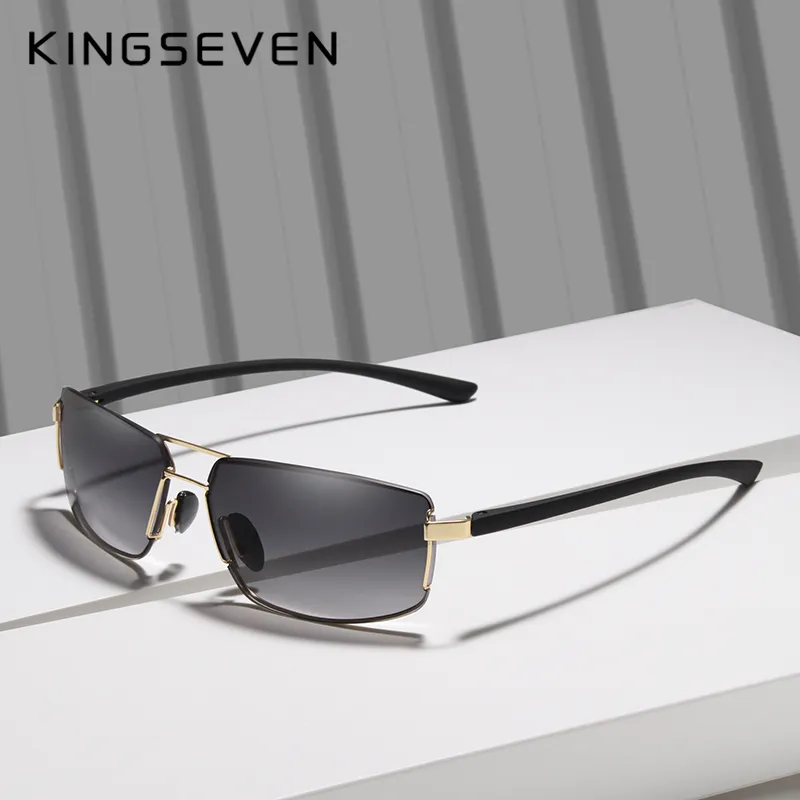 KINGSEVEN 2020 Brand Design Sunglasses Men Driving Square Frame Sun Glasses Male Classic Unisex Goggles Eyewear Gafas CX200706