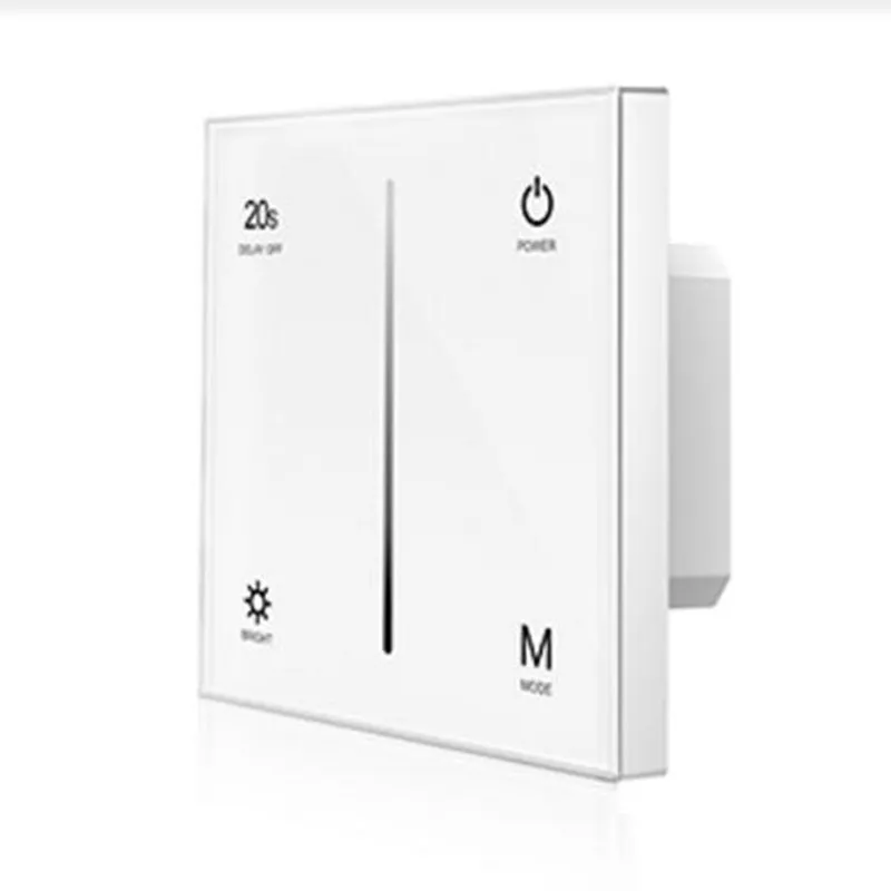 T1-1 LED Dimmer Duvar Montajı Dokunmatik Panel LED Tek Renkli Şerit Dimmer 4CH*3A 12-24VDC CV Çizme Dokunmatik Panel Denetleyicisi