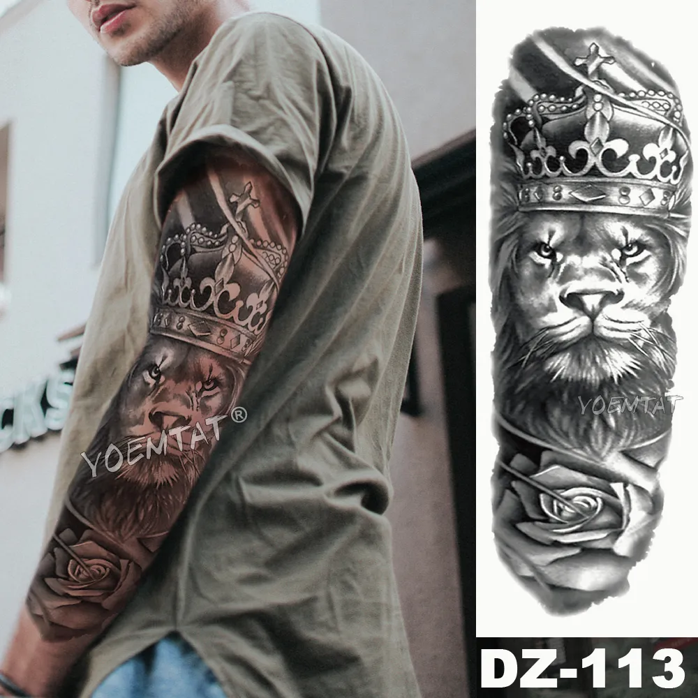 Tattoo uploaded by Hidden Gem Tattoo Studio • Lion and Rose's half sleeve  tattoo • Tattoodo