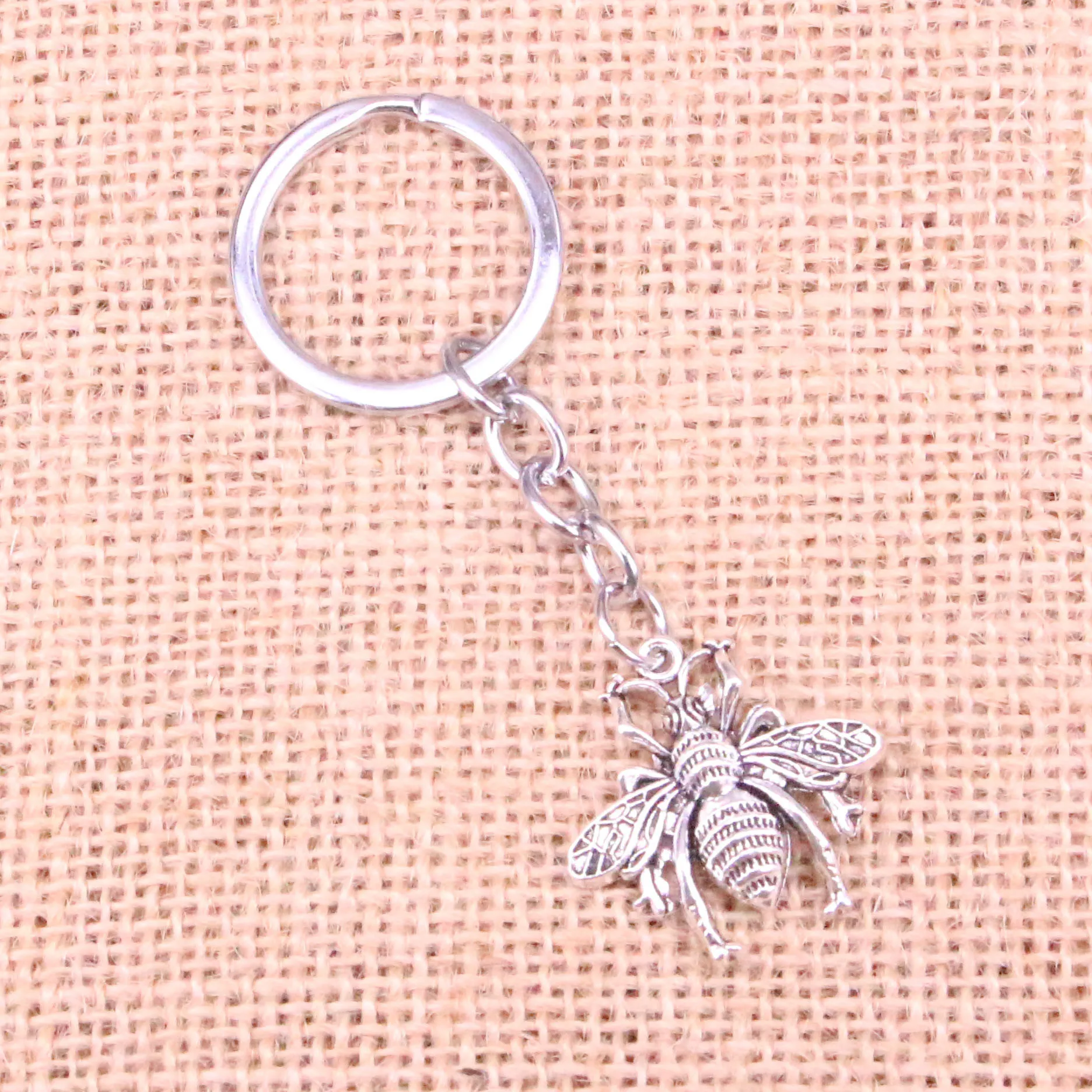 26*25mm abeille bug porte-clés, nouvelle mode à la main en métal porte-clés fête cadeau livraison directe bijoux