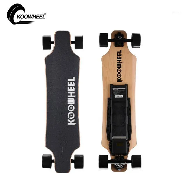 킥 스쿠터 koowheel 업데이트 버전 전기 롱 보드 4 바퀴 스쿠터 5500mah 리튬 배터리 removeablechargable skateboard1