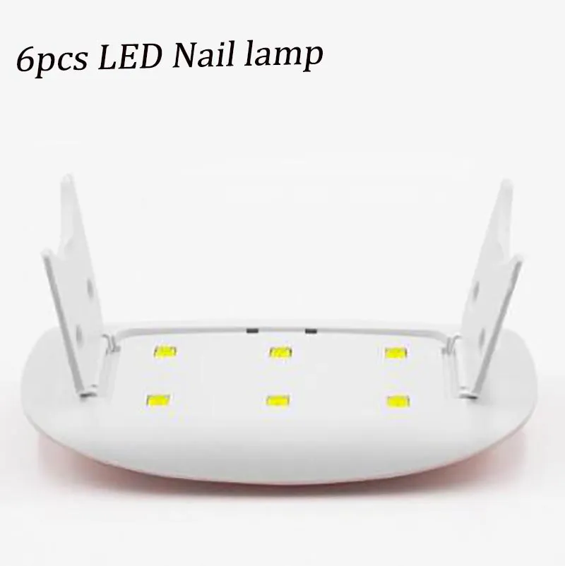 6W nagelorkare LED UV Lamp Micro USB Gel Lack Curing Machine f￶r hemanv￤ndning Nagelkonstverktyg Nagel f￶r lampor