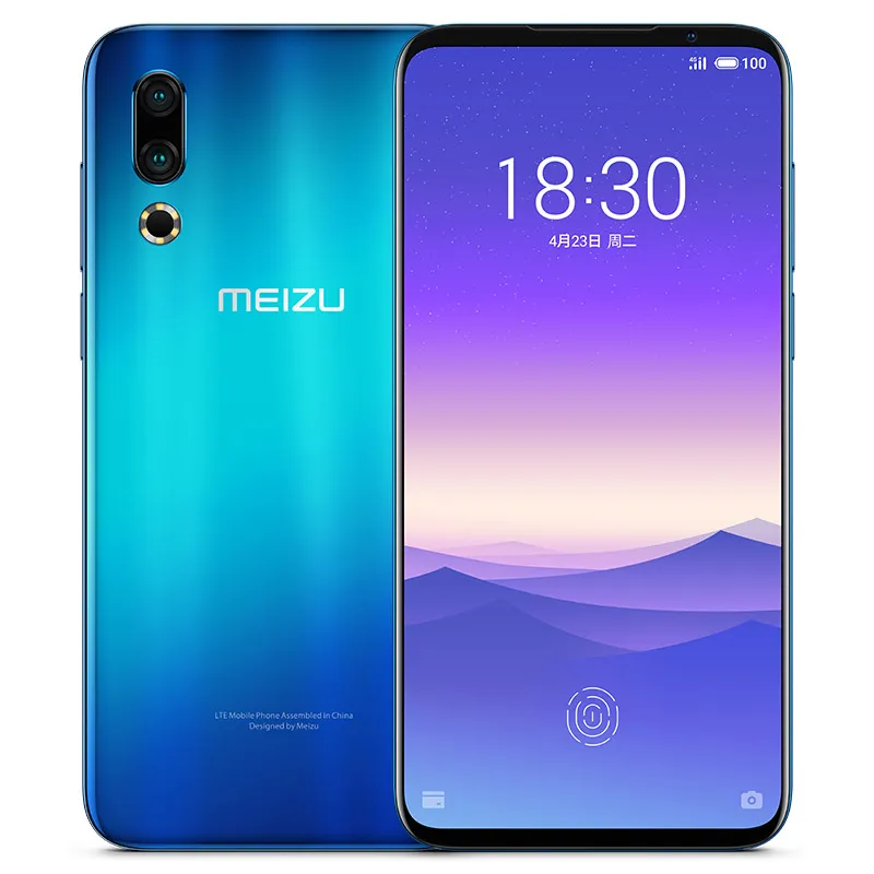 원래 Meizu 16 초 4 그램 LTE 휴대 전화 6 기가 바이트 RAM 128 기가 바이트 ROM Snapdragon 855 옥타 코어 안드로이드 6.2 "전체 화면 48.0MP 지문 ID 휴대 전화