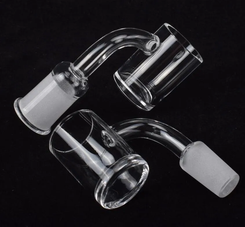 Flat Top Quartz Banger 5 milímetros 25 milímetros de fundo OD Quartz Banger prego Feminino Masculino 18 milímetros 10 milímetros 14 milímetros para dab bong tubulação de água plataforma de vidro