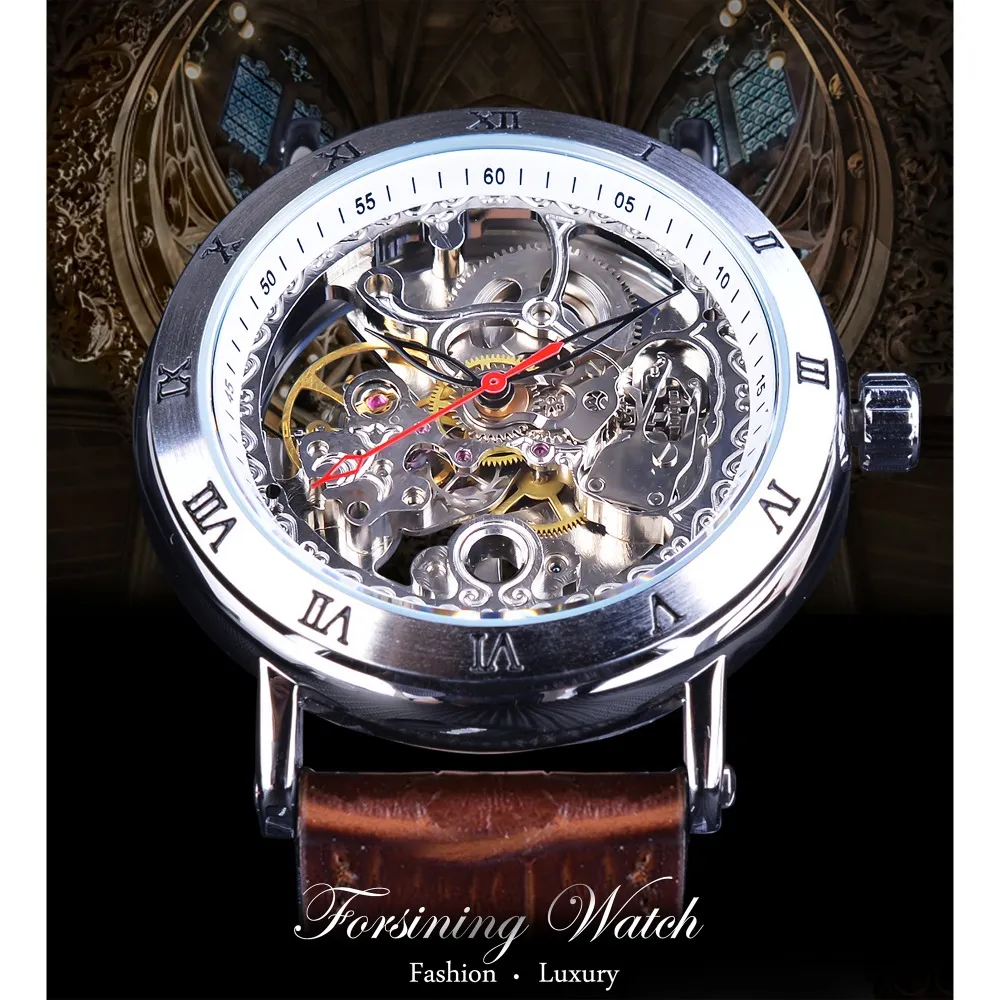 Per Forsining da uomo classico orologio da scheletro alla ... - Alibaba