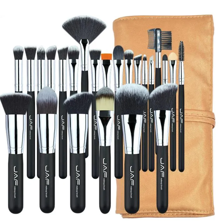 Conjunto de pincéis de maquiagem profissional Kit de base para lábios Blush Sombra para cílios Corretivo Pincel ferramenta 24 pçs/conjunto