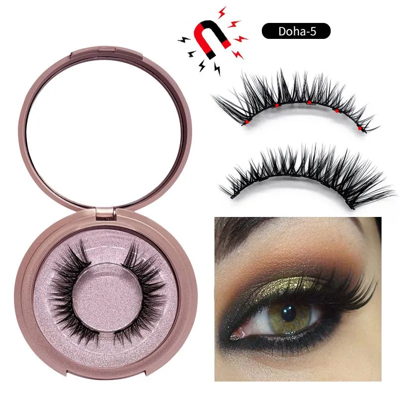 2019 New 5 Magnetic False Eyelashes 9 Styles Magnet Fake Eyelashes Eye Makeup Kits Eyelash Extension by Boomboom2662332