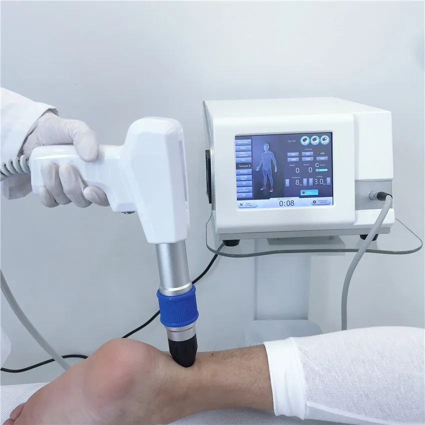 Draagbare Professionele Pneumatische Shock Wave Therapy Machine voor Orthopedics Rehabilitation / ED Acoustic ShokcWave Phsiotherapy-apparatuur