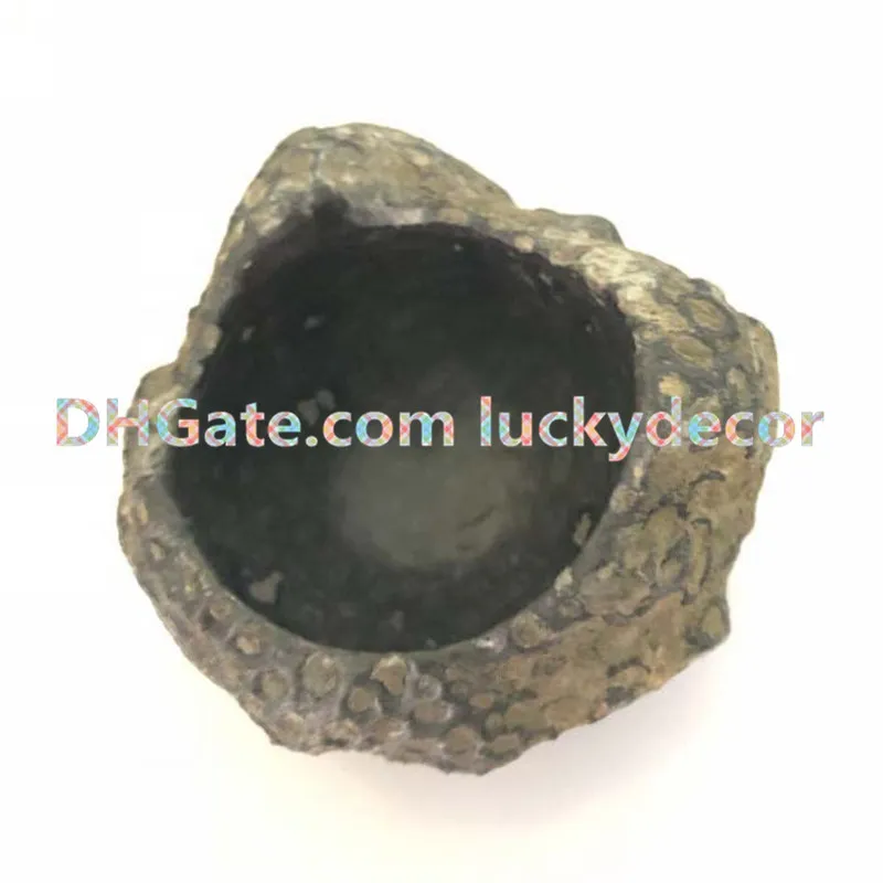 1Pc Unique Freeform Natural Coral Insect Fossilized Fossil Crystal Geode Cave Ashtray Raw Honeycomb Stone Specimen Cigarette Holder Smoker