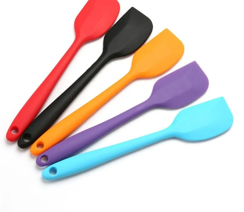 Kitchen Silicone Cream Butter Cake Spatula Mixing Batter Scraper Brush Butter Mixer Cake Brushes Baking Tool Kitchenware K932-1