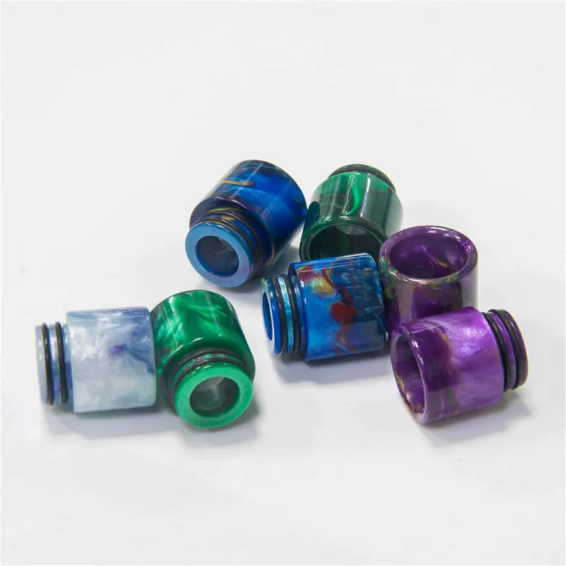 810 Epoxy Resin Drip Tips cigarette Holder Smoking Accessories Wide Bore Mouthpiece For Vapor TFV12 Prince TFV8 Big Baby 810 Thread Tank Atomizers Driptip