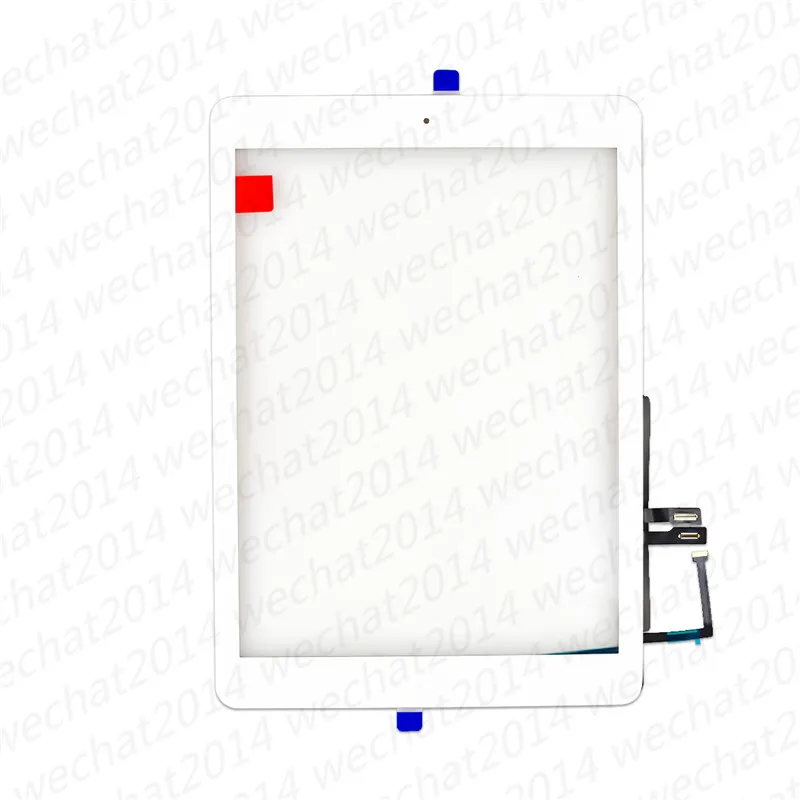 Nouveau panneau en verre à écran tactile avec boutons d'accueil du numériseur pour iPad 6 6e 2018 A1893 A1954 gratuit DHL