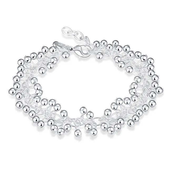 gift 925 silver Light Grape bracelet DFMCH017 Brand new fashion 925 sterling silver plated Chain link bracelets high254F